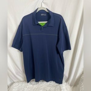 NikeGolf Nike Fit Dry Polo Shirt Navy Blue Short Sleeve Size XL